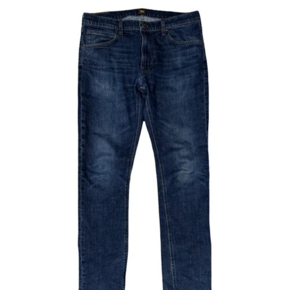 Lee Luke Slim Fit Jeans Mid Wash Blue Size 34 W | 32 L